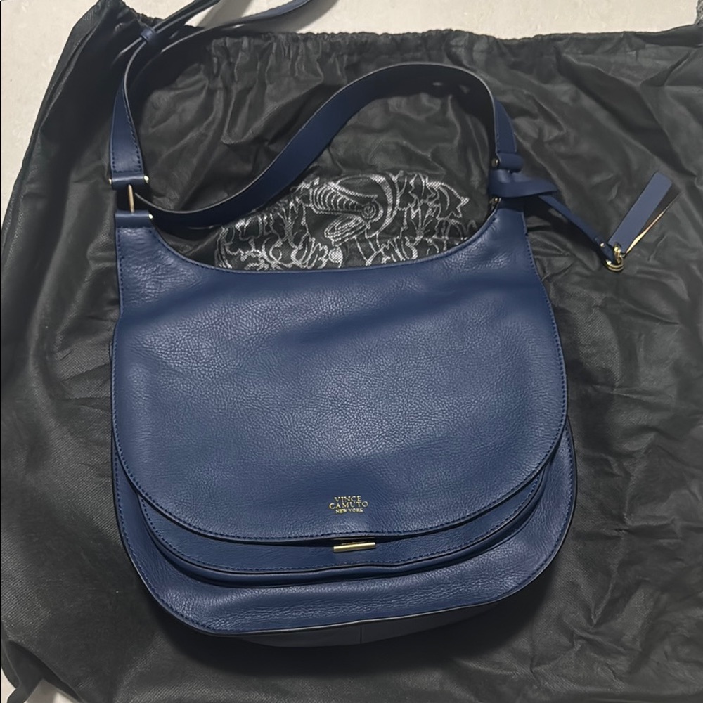 Vince Camuto Blue Leather Bag